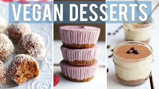 3 EASY VEGAN DESSERTS | Collab w/HealthNut Nutrition