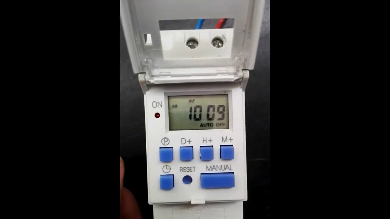 DIN-ferrocarril panel max.16a Digital al temporizador semanas plan hutschiene