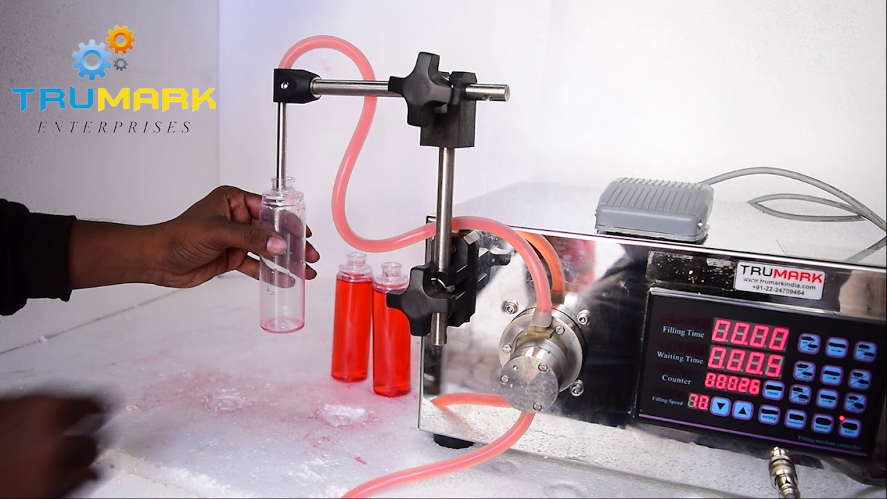 digital liquid filling machine table top liquid filler YouTube