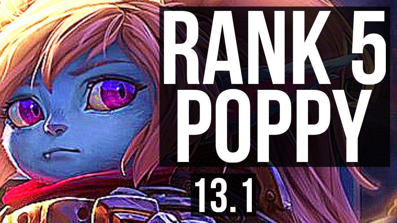 POPPY vs JAYCE (MID) | Rank 1 Poppy, 3/0/7, Rank 6, 2.5M mastery, games | KR Challenger | 13.4 - YouTube