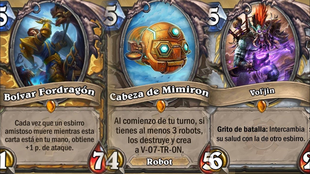 Frases cartas Goblins vs Gnomos en HearthStone - Castellano