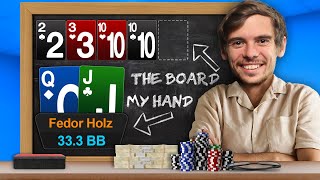 Fedor Holz CRAZY BLUFF In $10,000 Tournament