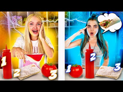 ТЕЛЕПАТИЯ Шаурма ЧЕЛЛЕНДЖ 🗿 УГАДАЙ, если сможешь TWIN TELEPATHY CHALLENGE С ЕДОЙ Алиса Лисова