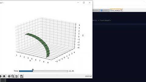 OpenSees Cantilever Beam Animation