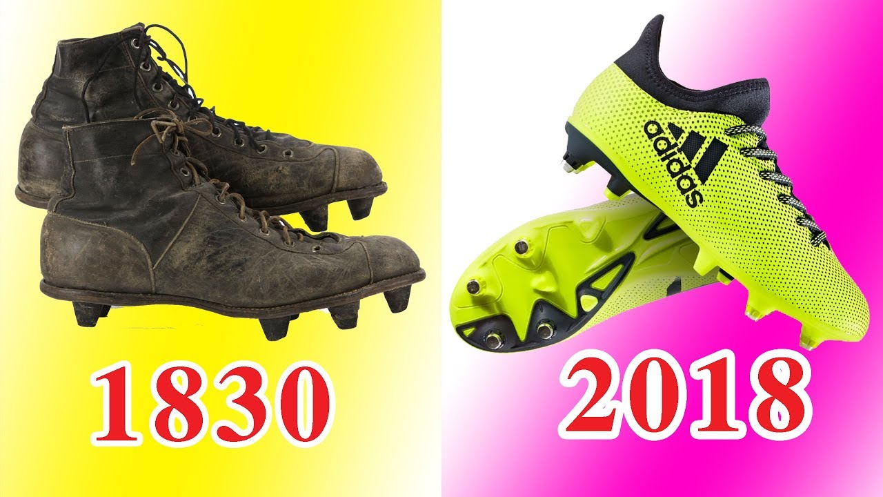 The Evolution of Football Boots II 1830 to 2018 II YouTube