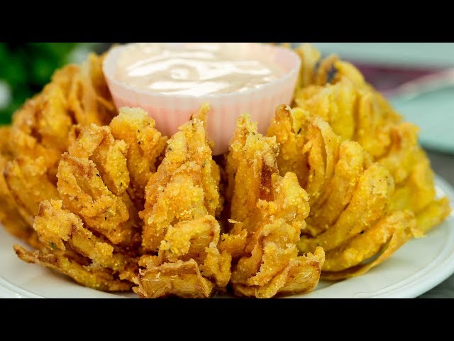 Fleurs d'oignons à l'«air fryer» - Les recettes de Caty