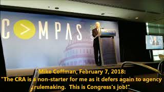 Mike Coffman said "CRA is a non-starter," then he signed on!