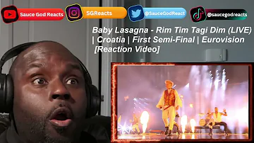 Baby Lasagna - Rim Tim Tagi Dim (LIVE) | Croatia 🇭🇷 | First Semi-Final | Eurovision 2024| REACTION