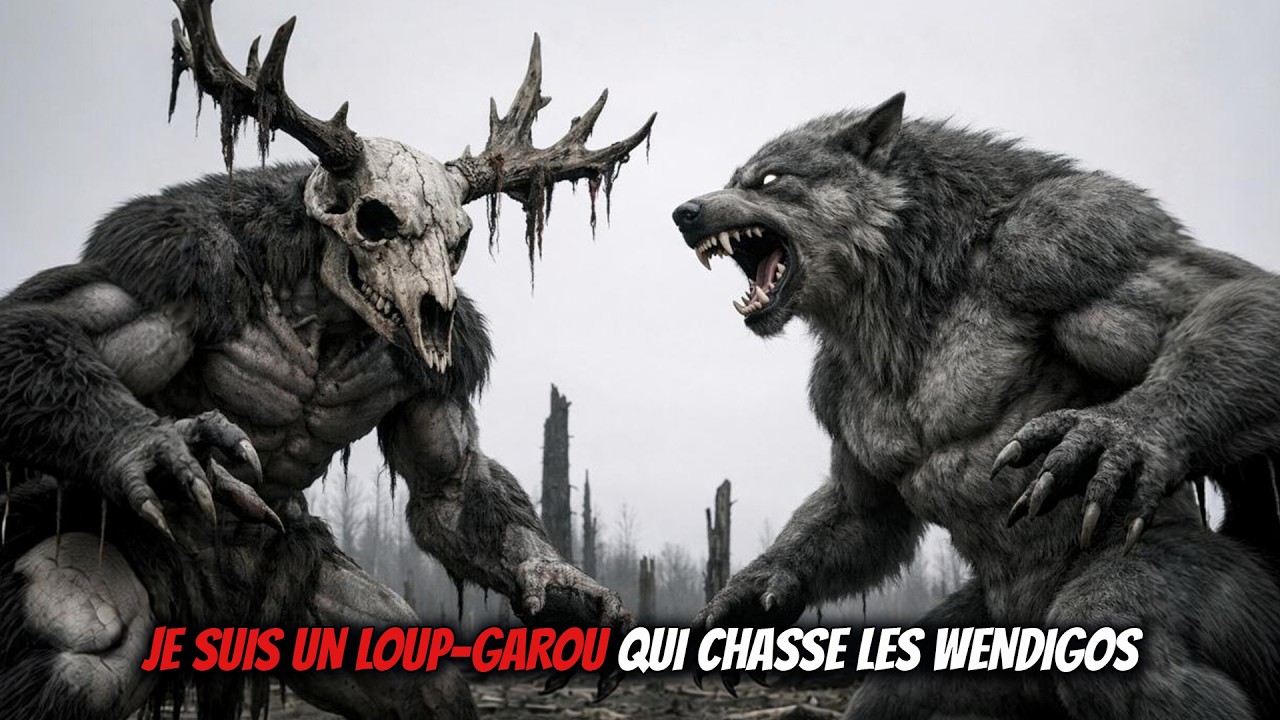 Je suis un loup-garou qui chasse les wendigos.