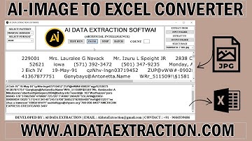 Online & Offline Data Entry Image To Excel Conversion Software
