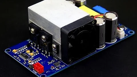 IRS2092 1000watts test with RCF18" subwoofer