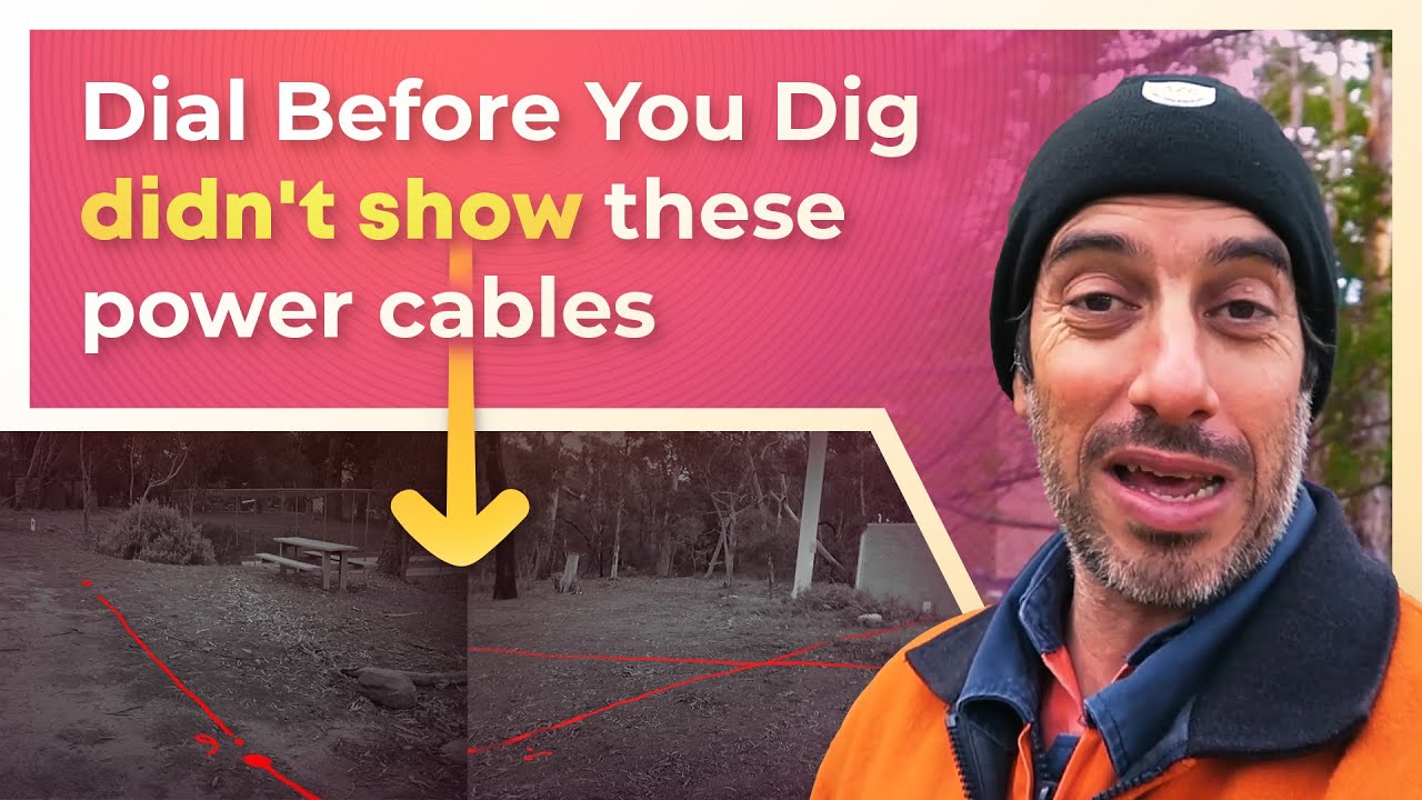 Halls Gap buried power cables, not on DBYD plans