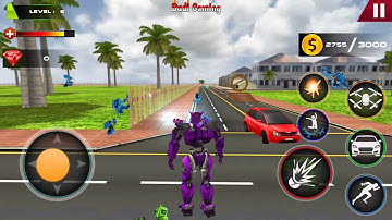 Drone Robot Car Transforming Game #2 - Car Robot Games - Android Gameplay