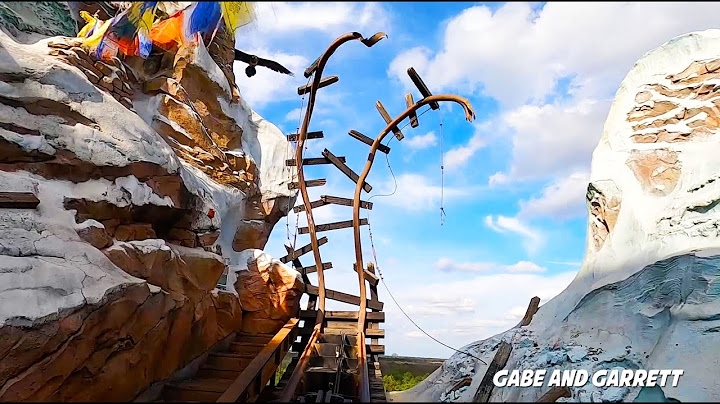 Expedition Everest Roller Coaster Ride!  Front Seat POV - Animal Kingdom!