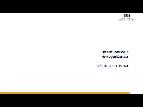 Homogenitätstest - Theorie