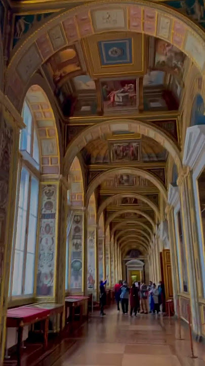 Beautiful Corridor Of Hermitage Museum #trending #youtubeshorts #russia #travel #shorts #world #yt