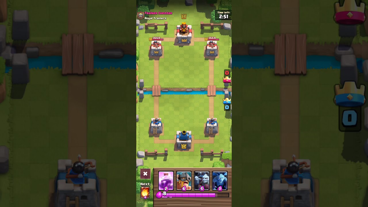 Clash Royale Beating Trainer Cheddar!