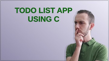 Codereview: Todo List app using C