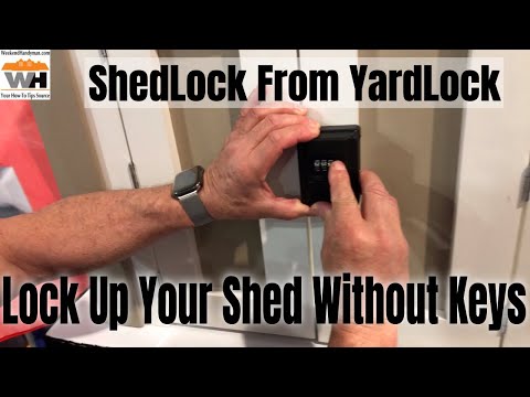 Secure Your Shed Or Storage Building With Shed Lock Keyless Locking System from #YardLock