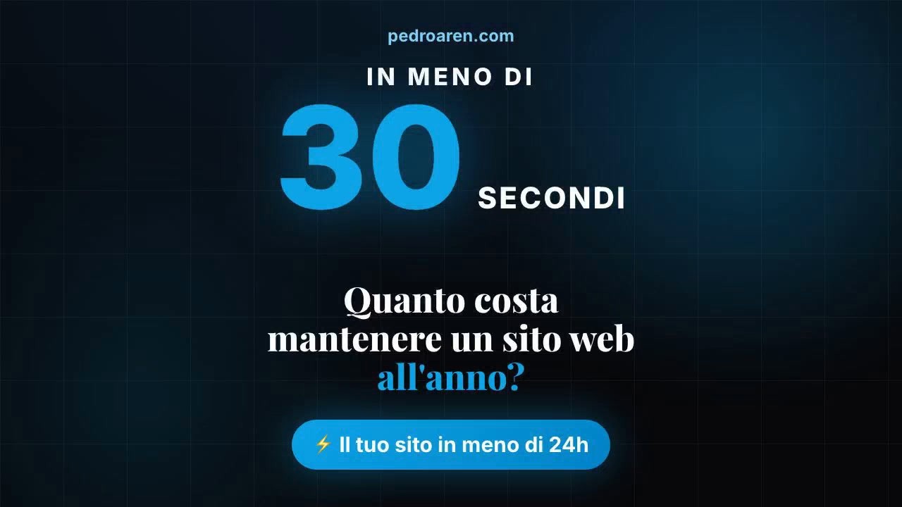 Quanto costa mantenere un sito web all'anno?