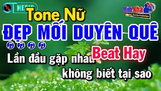 Karaoke Đẹp Mối Duyên Quê Tone Nữ Nhạc Sống (CT Media) | Karaoke Minh Kha