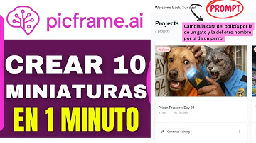 Crear 10 miniaturas en 1 minuto usando Picframe ai (2025)