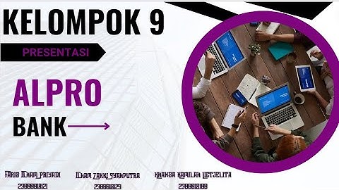 PRESENTASI ALPRO"BANK"PRODI INFORMATIKA UAD 2024