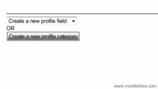 Moodle 2 Administration Custom Profile Fields