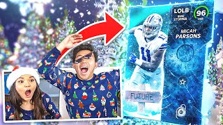 My Wifey And I PULL THE RAREST CARDS! Christmas Pack Opening! Madden 22