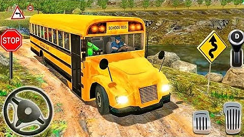 Offroad High School Bus Driver Simulator - Bus Driving Simulator 3D - Android GamePlay #Ts