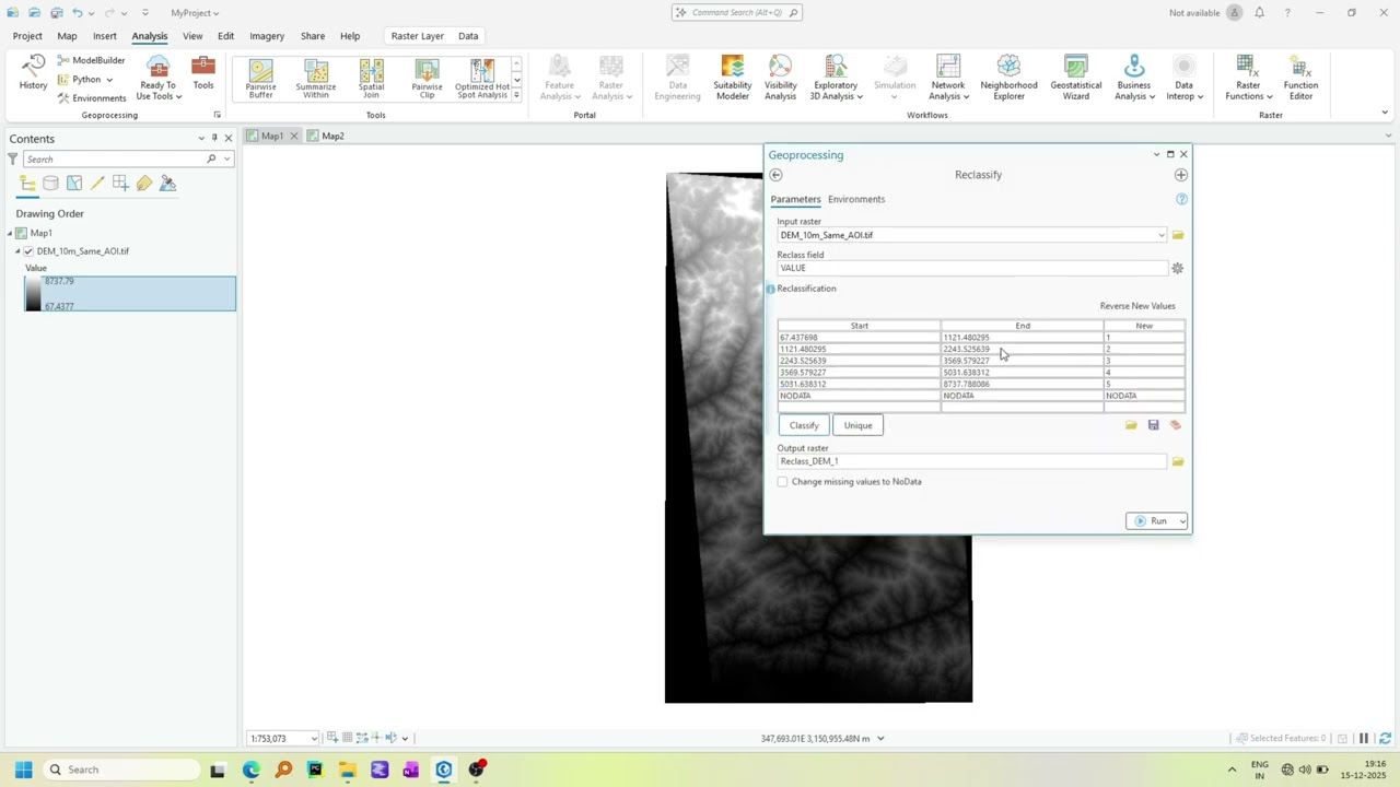 Raster Reclassification in ArcGIS Pro : Step-by-Step Tutorial
