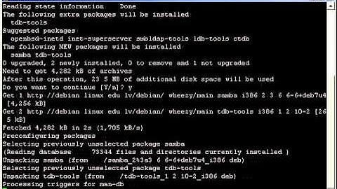 3 Installing Samba on Debian 7 from APT