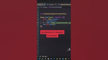 acceptJson in http request in Laravel #laravel  #webdevelopment #development #tricks #tips #