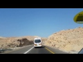 Израиль. Дорога на Эйлат. Пустыня. Скалы и Мертвое море.