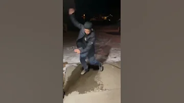 Man Slipping With Cartoon Sound Effects 