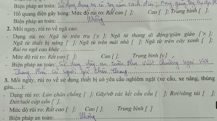 Bảng đánh giá rủi ro của một số công ty năm 2024