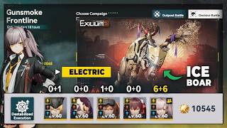 GUNSMOKE FRONTLINE: ICE BOAR / ELECTRIC TEAM CLEAR WITH V0 SEXTANS & V6 LEVA [ GFL2: EXILIUM ]