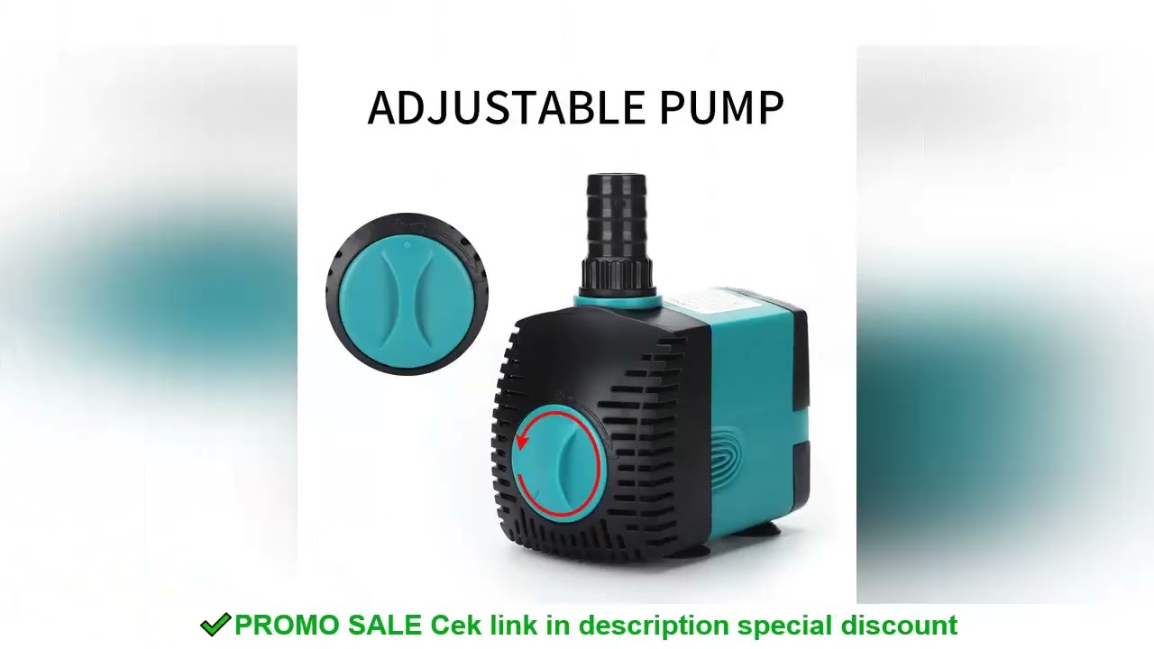 3-60W Ultra-Quiet Submersible Water Pump Fountain Fish Pond Aquarium Water Pump Filter Fish Tank Fou