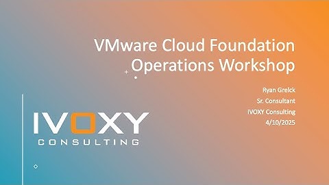 VMware: VCF Operations Workshop