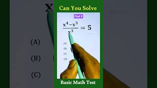 Algebra Maths Question  Can You Find X algebra maths shorts