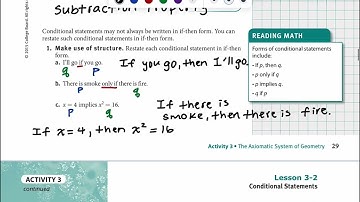 Lesson 3-2: Conditional Statements (SpringBoard Geometry)