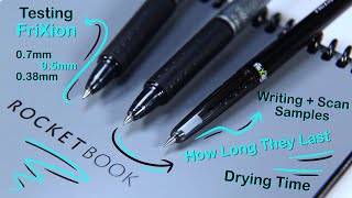 The BEST FriXion Pen for Your Rocketbook: 0.7mm, 0.5mm or 0.38mm?