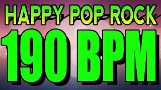 190 BPM - Happy Pop Rock 1 - 4/4 Drum Track - Metronome - Drum Beat