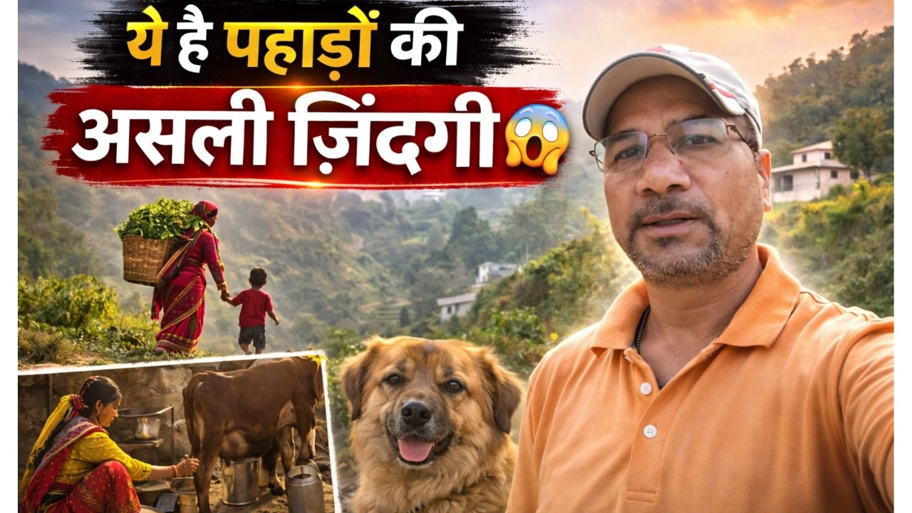 ये है पहाड़ों की असली ज़िंदगी 😲 | Daily Pahadi Lifestyle Vlog