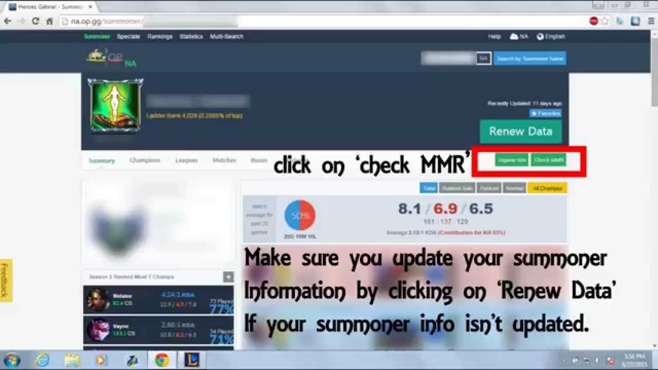 How to Check MMR in League of Legends