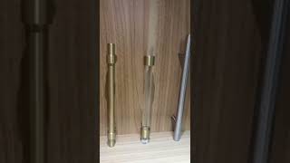 BLS New pure copper brass handle solid wood furniture drawer handle copper wood long handle Profile