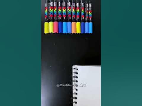 Drawing NashVibes with Posca Markers! Redrawing my logo! (#Shorts ...