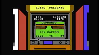 COMMANDO COMMODORE 64 C64 GAME LOADING SCREEN AND MUSIC ELITE SYSTEMS (MADCOMMODORE)