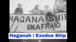 Thumbnail for 1948 ISRAELI HAGANAH SHIP UNAFRAID ARRIVES IN BRITISH CONTROLLED PALESTINE   ISRAEL EXODUS  SM10945