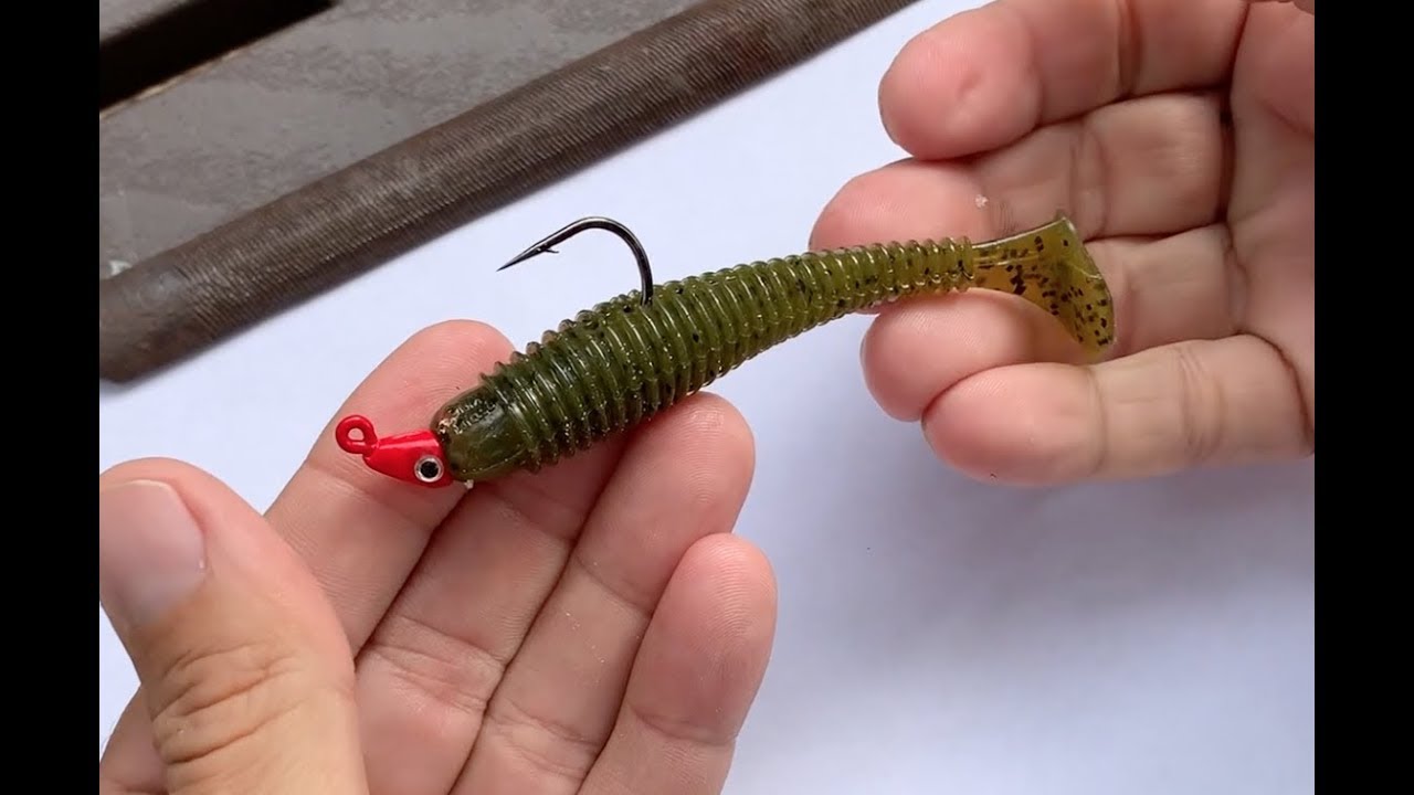 How to Rig a Paddle Tail Soft Plastic with a Jig Head